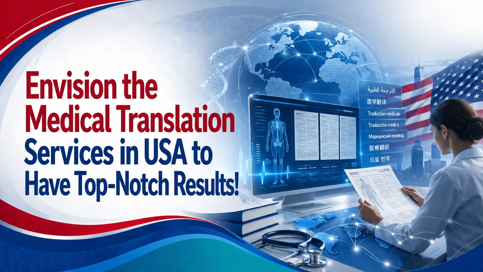 Envision the Medical Translation Services in USA to Have Top-Notch Results!